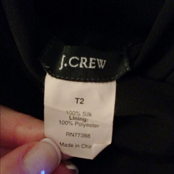 JCrew Sophia silk dress-dark navy - Picture 4 of 4